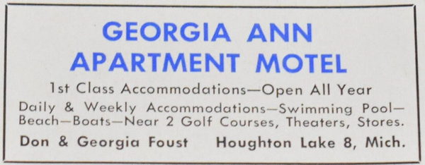 Georgia Ann Apt Motel - Print Ad (newer photo)